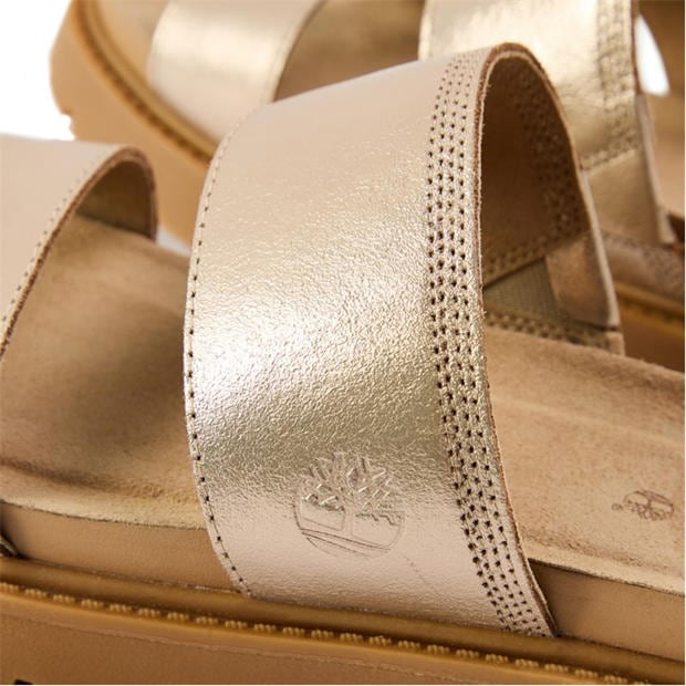 Women's Slide Sandal Gold Flat Sandals