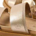 Women's Slide Sandal Gold Flat Sandals