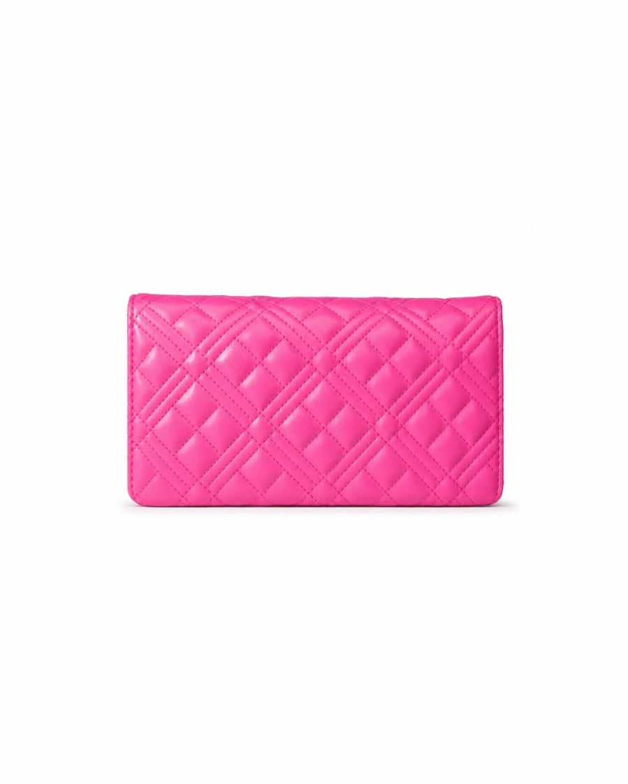 Love Moschino quilted crossbody bag in bright pink