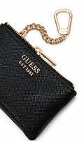 Black laurel zip pouch