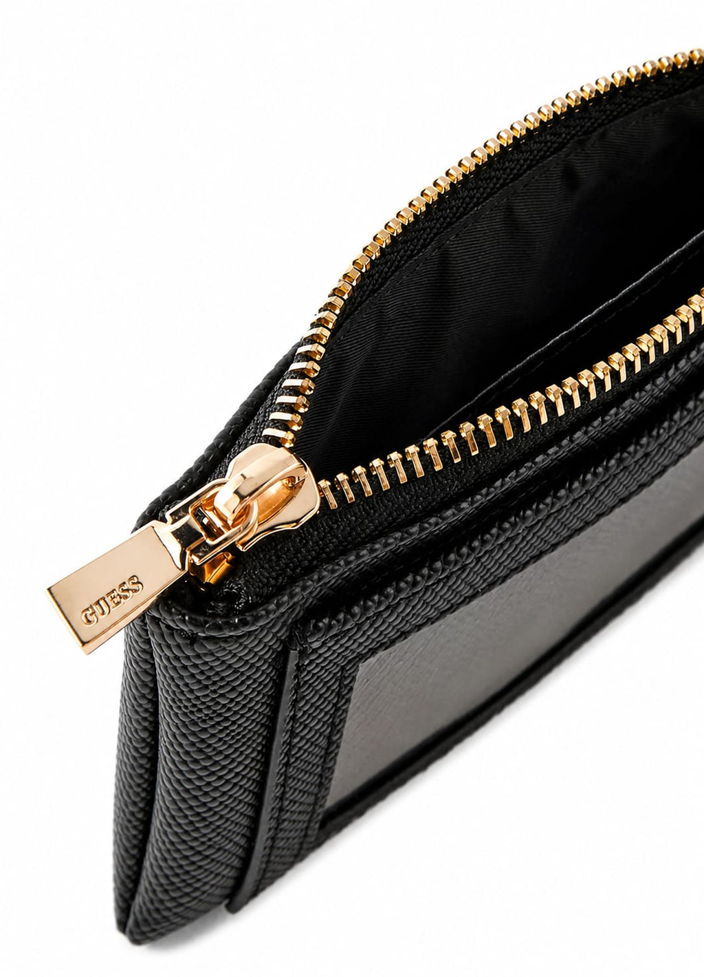 Black laurel zip pouch