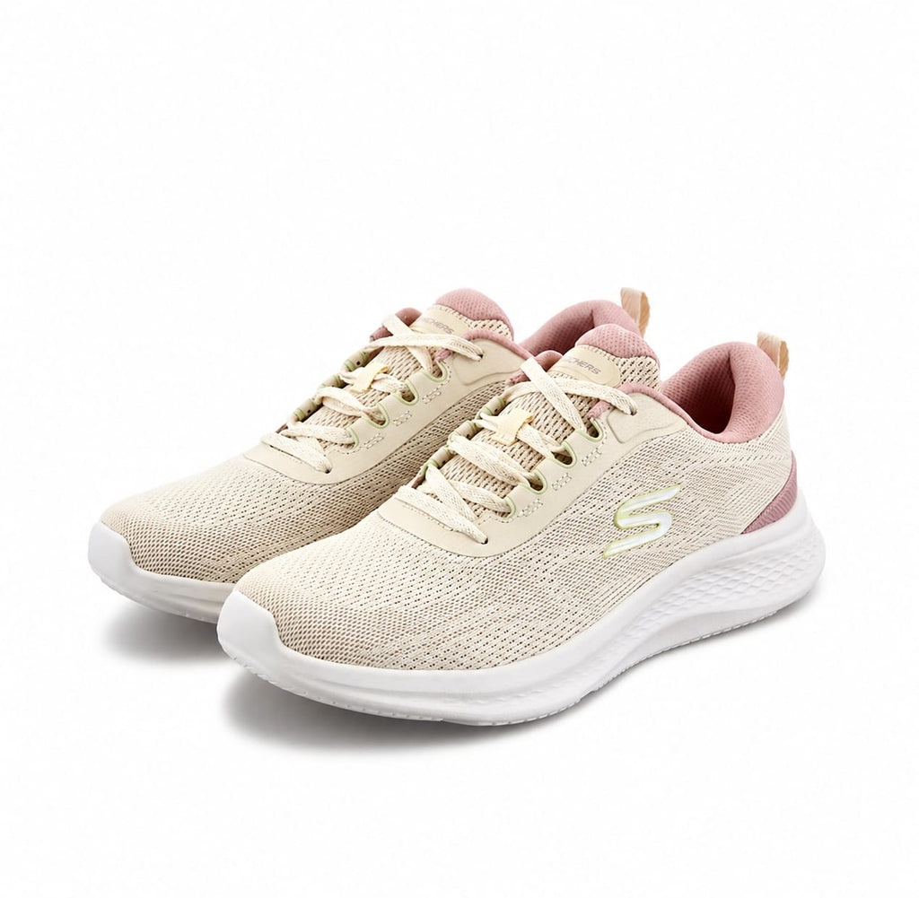 Skechers Women’s Ultra-Light Memory Foam Running & Walking Sneakers – Beige Pink