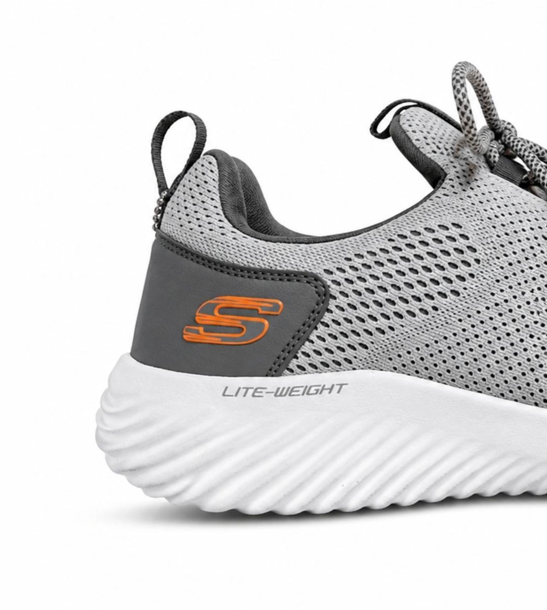 Skechers Air-Cooled Memory Foam Mesh Sneakers – Grey