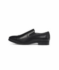 GEOX Respira™ Men's Black Leather Formal Slip-On Shoes