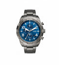 Fossil Men's Chronograph Blue Dial Stainless Steel Watch