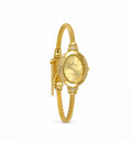 WESTAR Women’s Gold-Tone Quartz Bracelet Watch – Elegant Oval Dial with Crystal Accents
