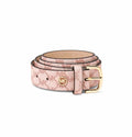 Michael Kors Pink Monogram Belt – Gold Buckle Luxury Women’s Belt