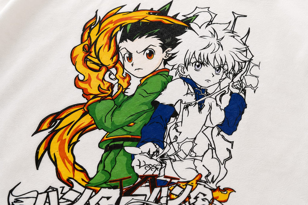 Hunter Anime Print Kids T-Shirt – White Cotton Tee
