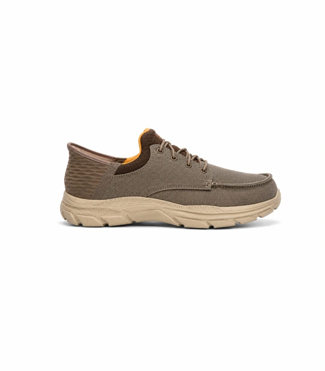 Skechers Men’s Casual Lace-Up Sneakers – Slip-ins | Memory Foam Comfort | Taupe
