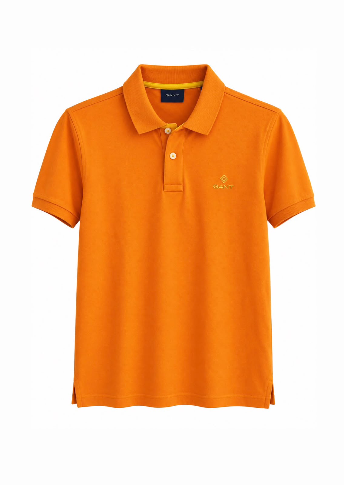 GANT Contrast Collar Piqué Polo – Russet Orange