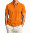 GANT Contrast Collar Piqué Polo – Russet Orange