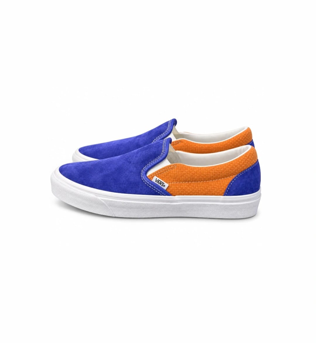 Vans Classic Slip-On – Blue & Orange