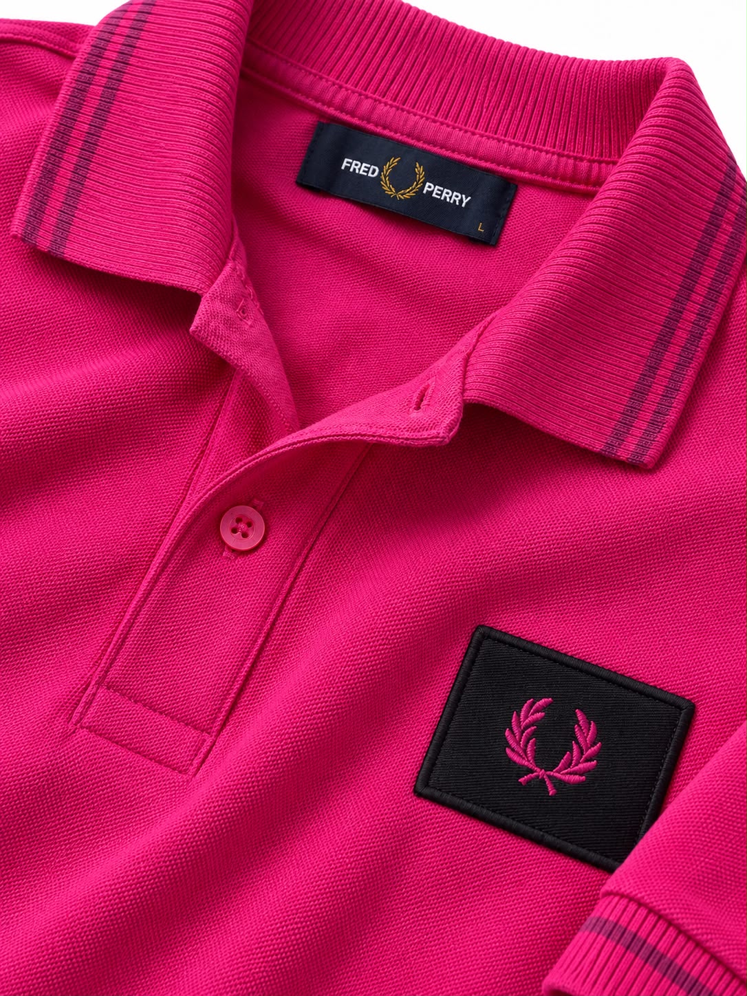 Fred Perry Signature Pink Polo Shirt