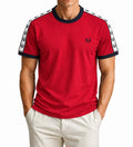 Fred Perry Laurel Tape T-Shirt – Red