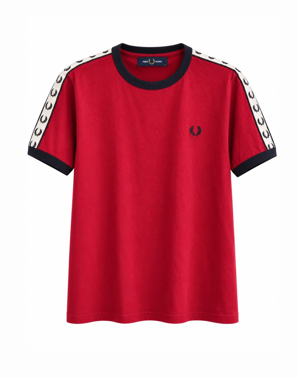 Fred Perry Laurel Tape T-Shirt – Red