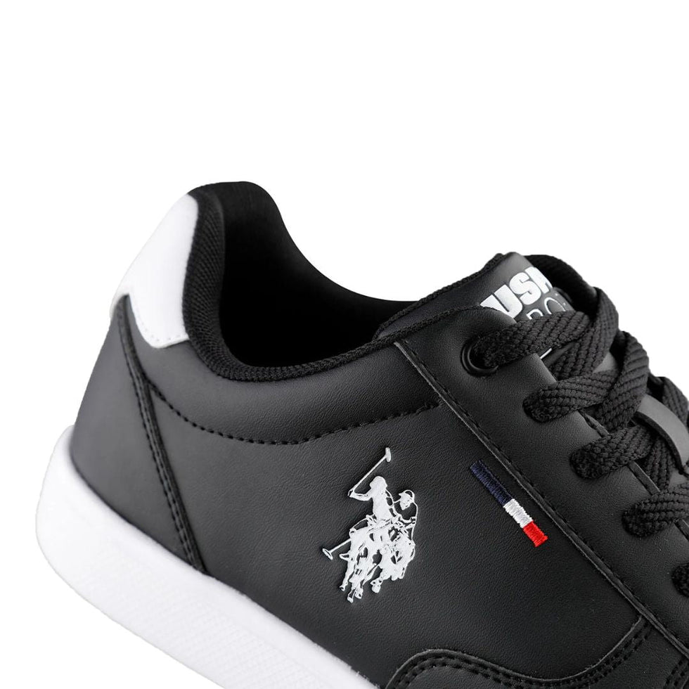 USPA Classic Black Sneakers – Timeless Style, Everyday Comfort