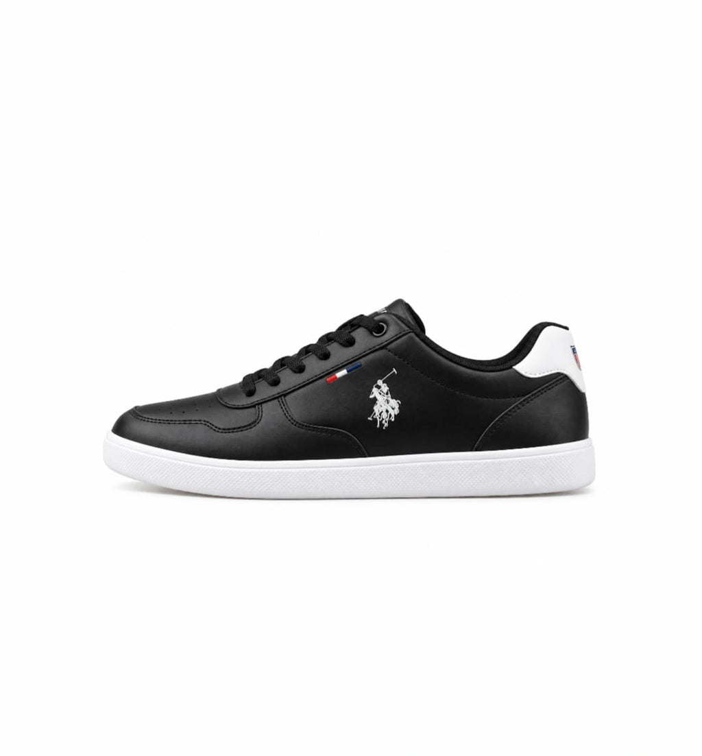 USPA Classic Black Sneakers – Timeless Style, Everyday Comfort