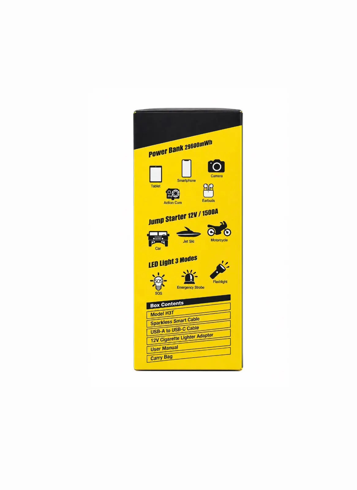 HUMMER H3T 12V/1500A Jump Starter & 29600mWh Power Bank