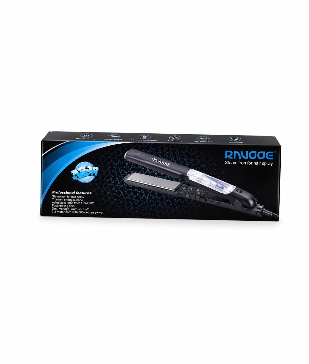 RINUOQC Steam Hair Straightener – Titanium Plates, 155–230°C