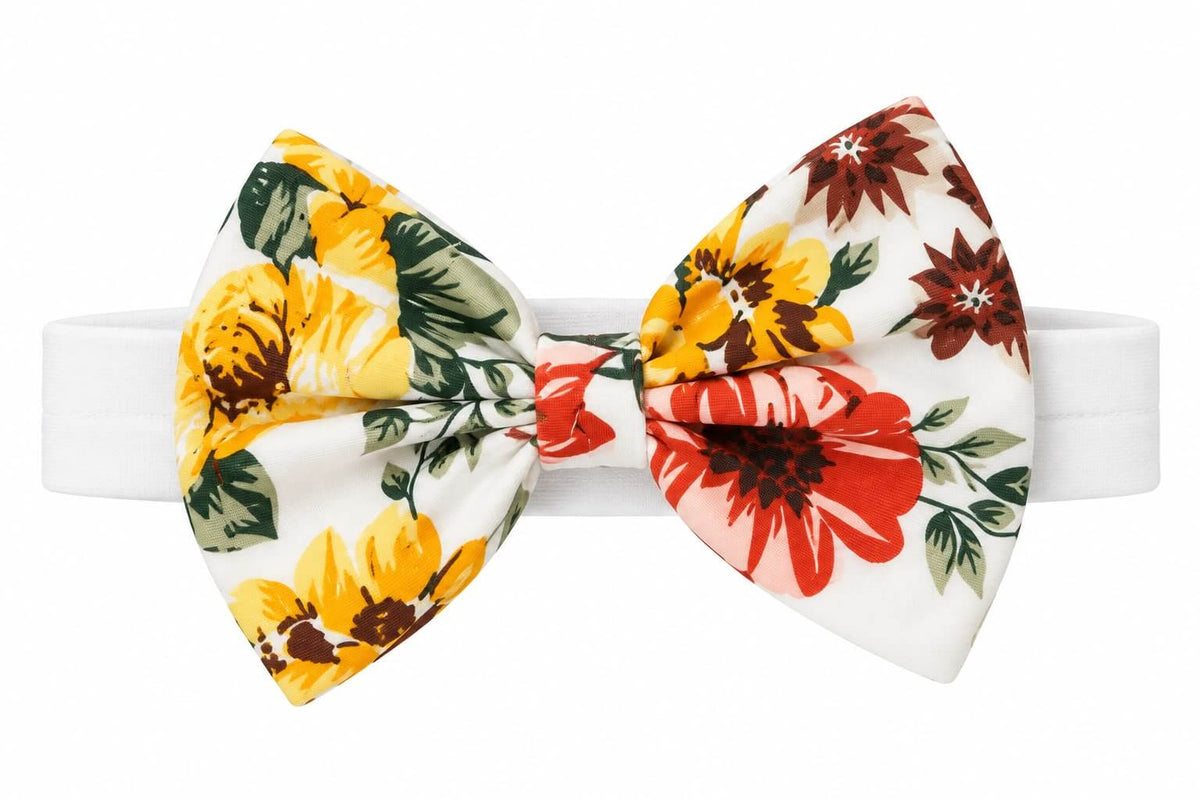 Baby Girl Yellow Ruffle Top & Floral Skirt Set with Headband