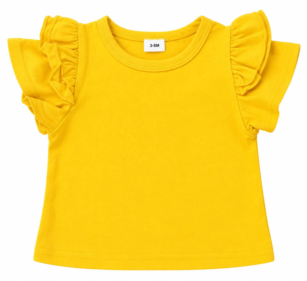 Baby Girl Solid Short-Sleeve Top & Shorts Set with Headband