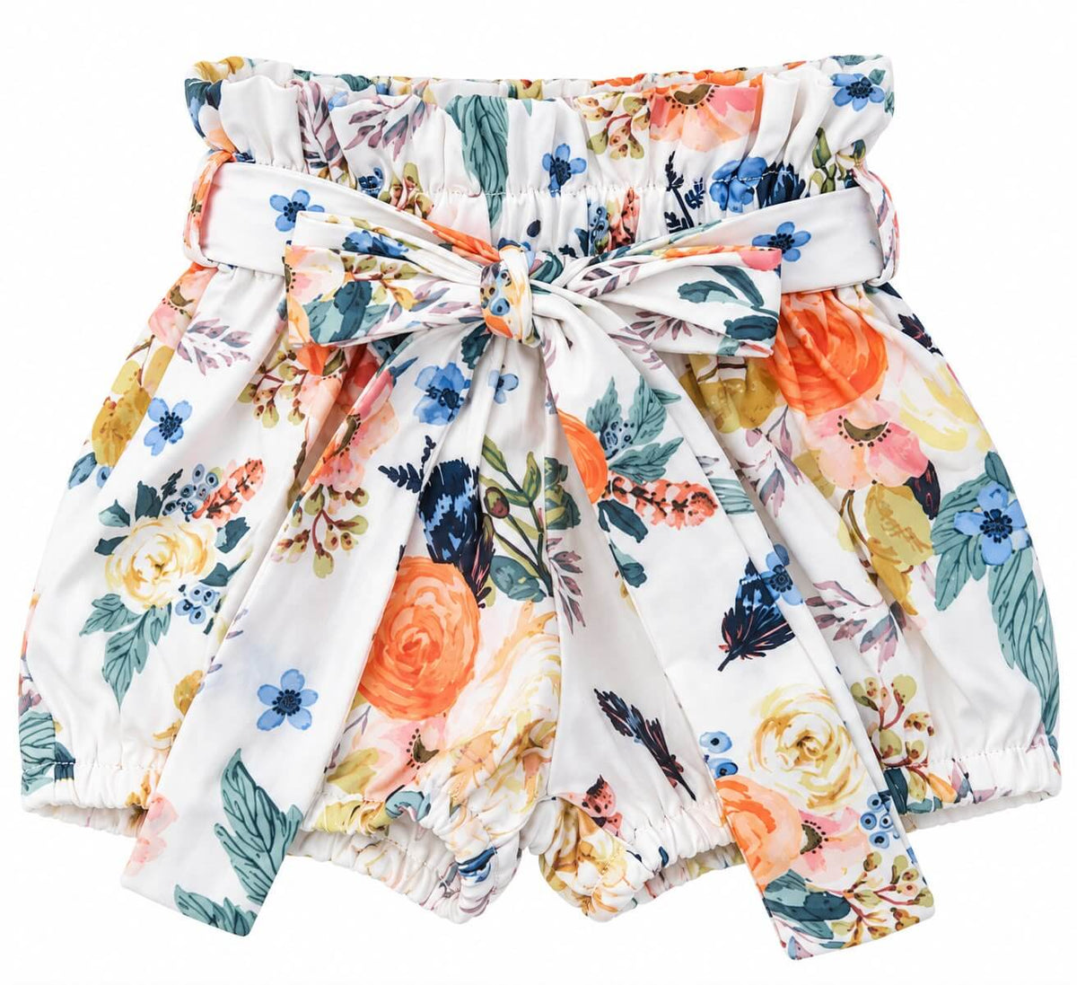 Baby Girl Solid Short-Sleeve Top & Shorts Set with Headband