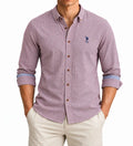 U.S. Polo Assn. Men’s Red Micro-Check Button-Down Shirt