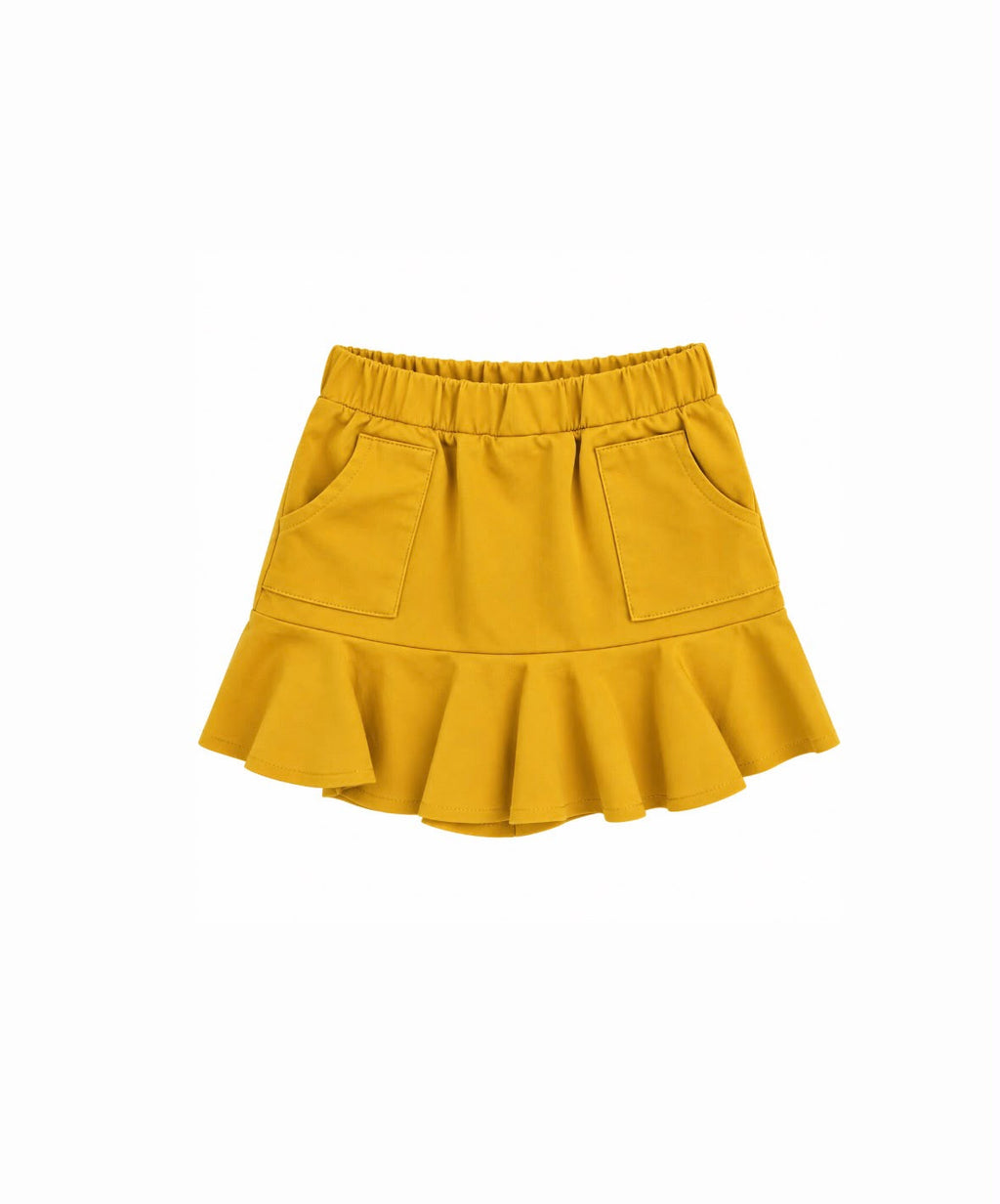 2-Piece Baby Girl Solid Top & Skirt Set