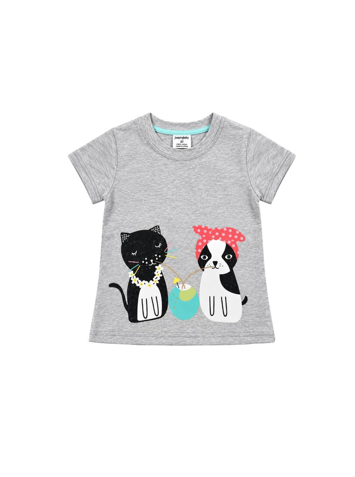 Cute girls’ short-sleeve T-shirt