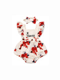 Princess Floral Baby Romper Dress Set