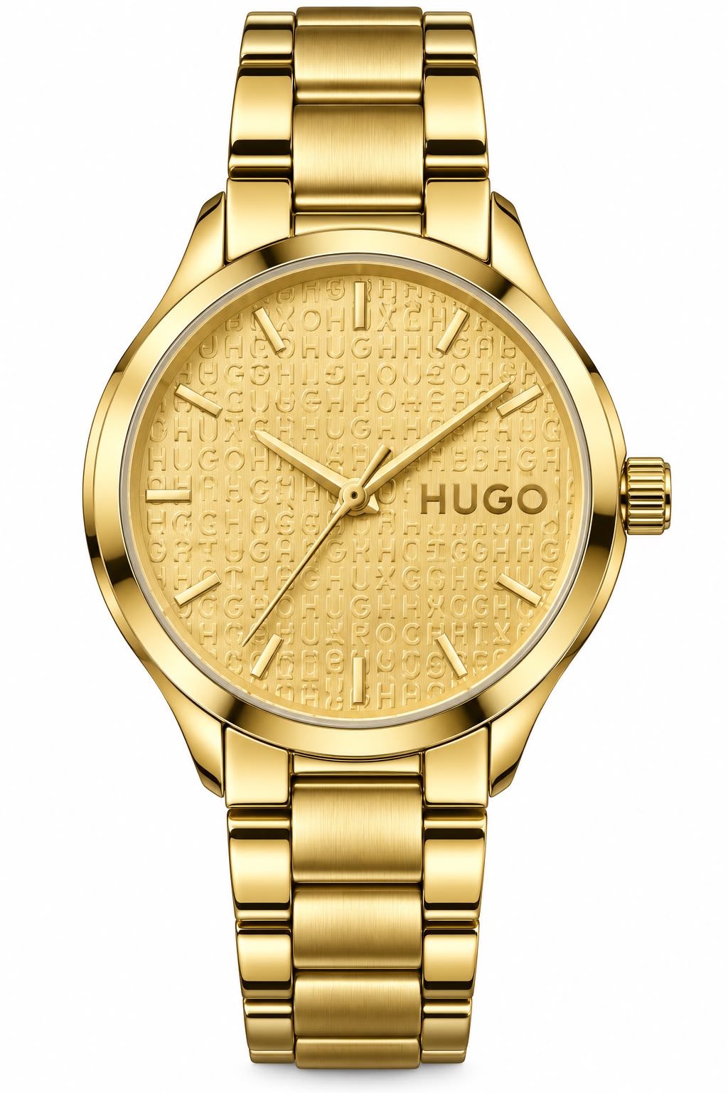 HUGO Gold-Tone Stainless Steel Bracelet Watch