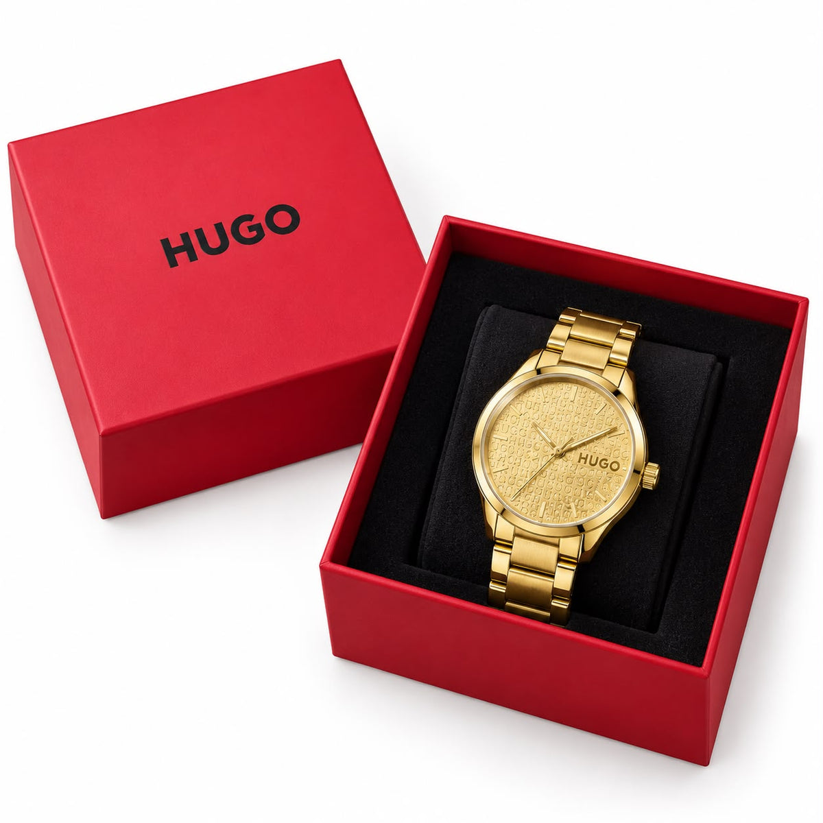 HUGO Gold-Tone Stainless Steel Bracelet Watch