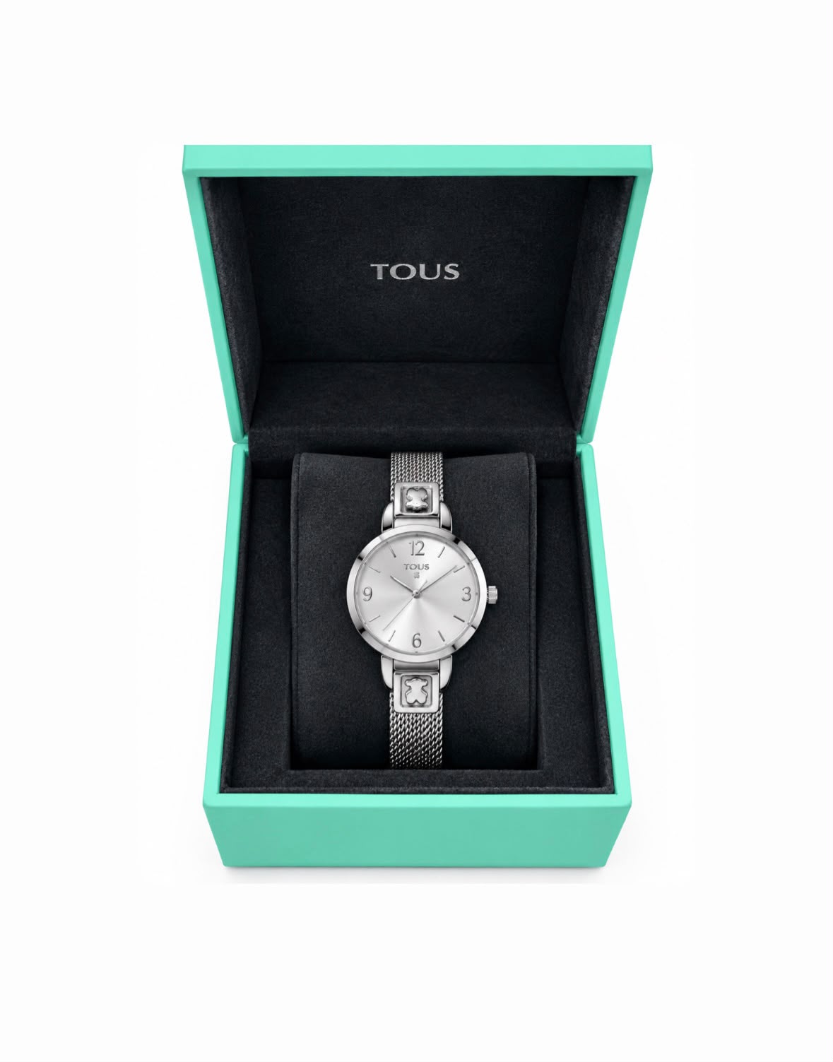 TOUS Women’s Silver-Tone Watch – Silver Dial & Mesh Bracelet – Used