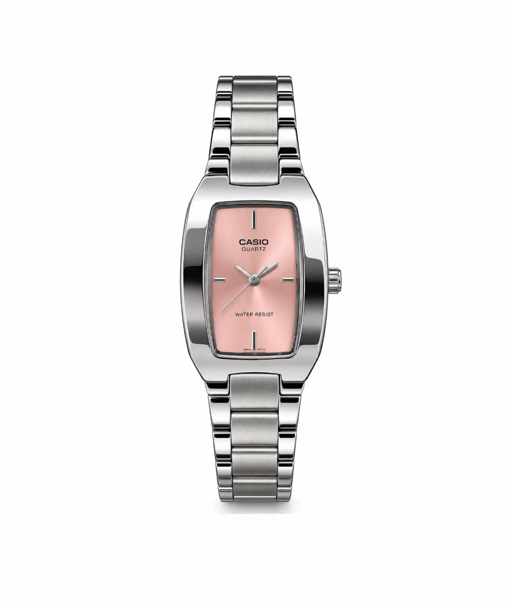 Casio LTP-1165A-4C Women’s Watch – Pink Dial, Stainless Steel – Used