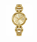 ALBA Women’s Gold-Tone Watch – Champagne Dial with Crystal Bracelet – Used