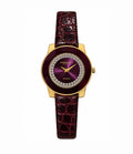 Raymond Weil Genève Othello Women’s Watch – Burgundy Dial, Gold-Tone Case – Used