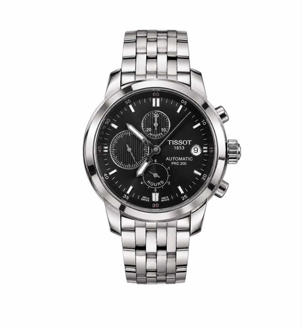 Tissot Automatic Chronograph Stainless Steel Watch – Silver