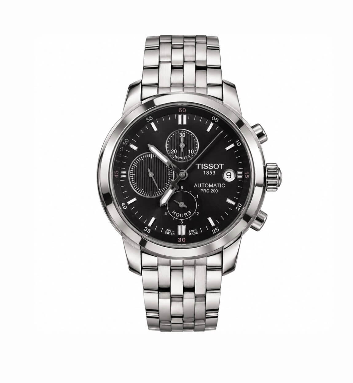 Tissot Automatic Chronograph Stainless Steel Watch – Silver