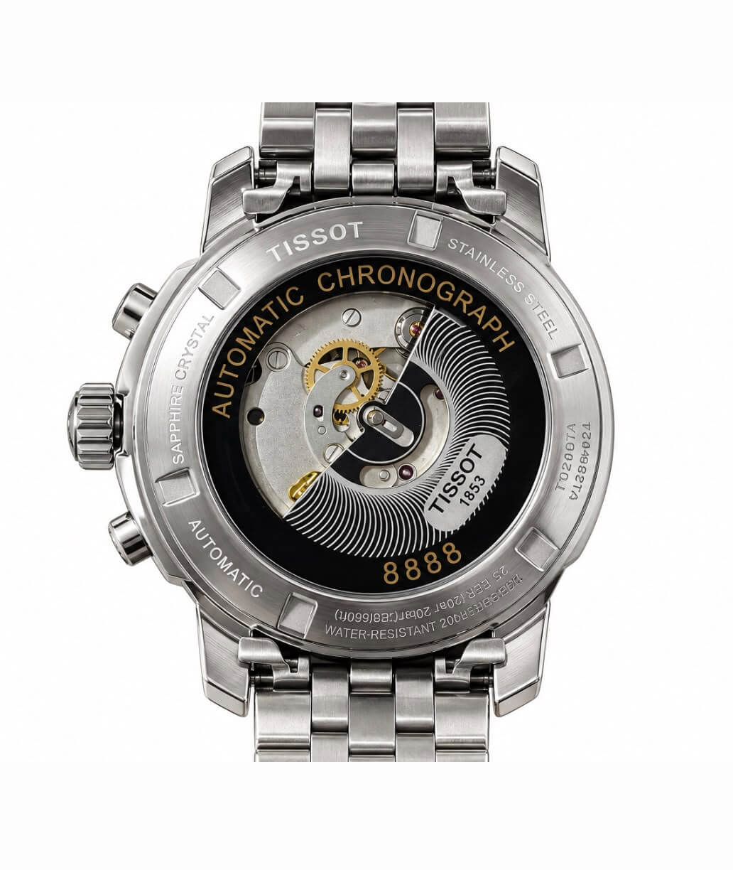 Tissot Automatic Chronograph Stainless Steel Watch – Silver