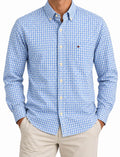Tommy Hilfiger Classic Fit Blue & White Gingham Check Shirt