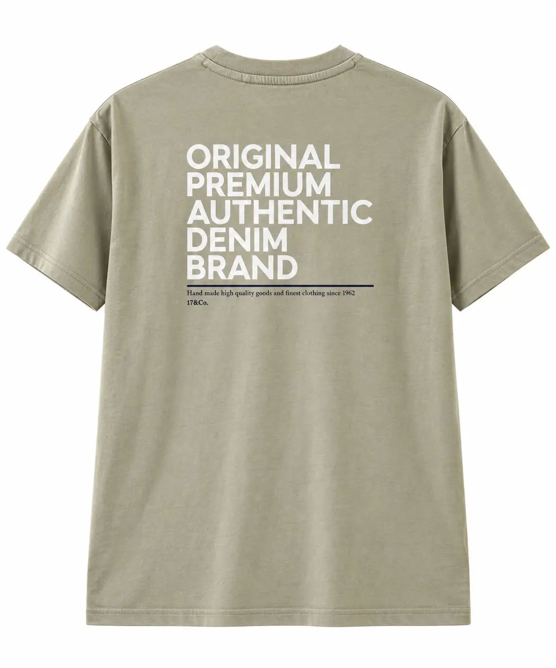 17&Co. Brand Heritage Beige Crewneck T-Shirt