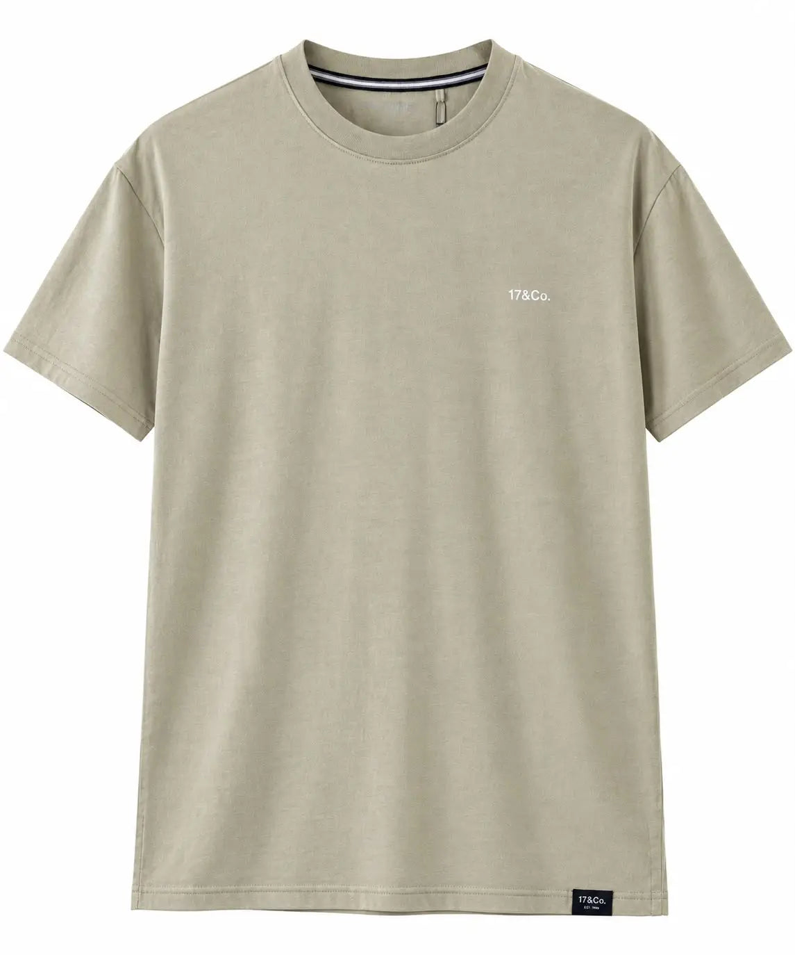 17&Co. Brand Heritage Beige Crewneck T-Shirt