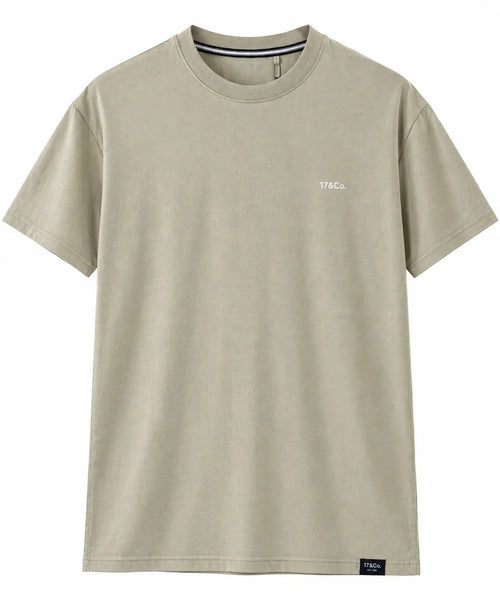 17&Co. Brand Heritage Beige Crewneck T-Shirt