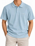Diadora Light Blue Piqué Polo Shirt