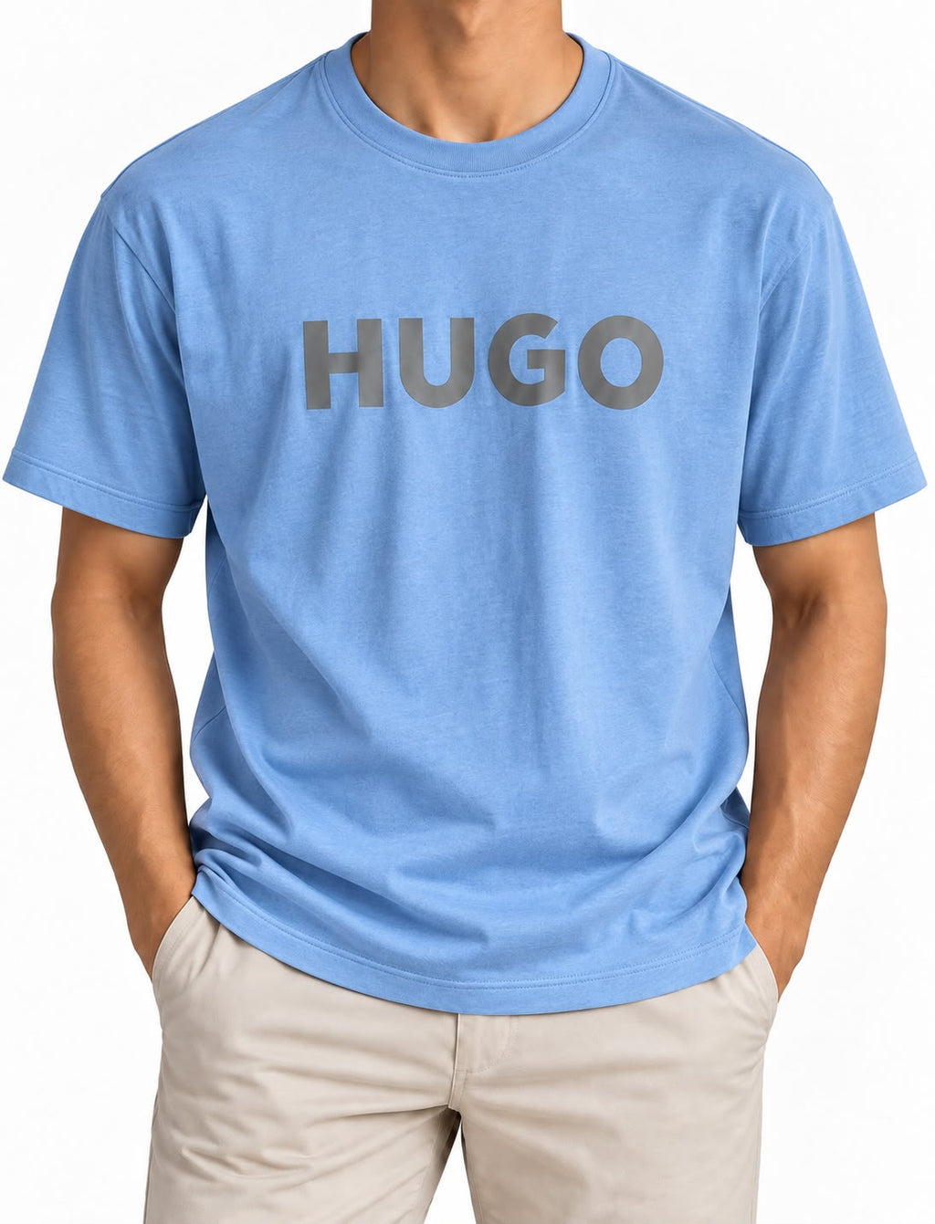 HUGO Light Blue Logo T-Shirt
