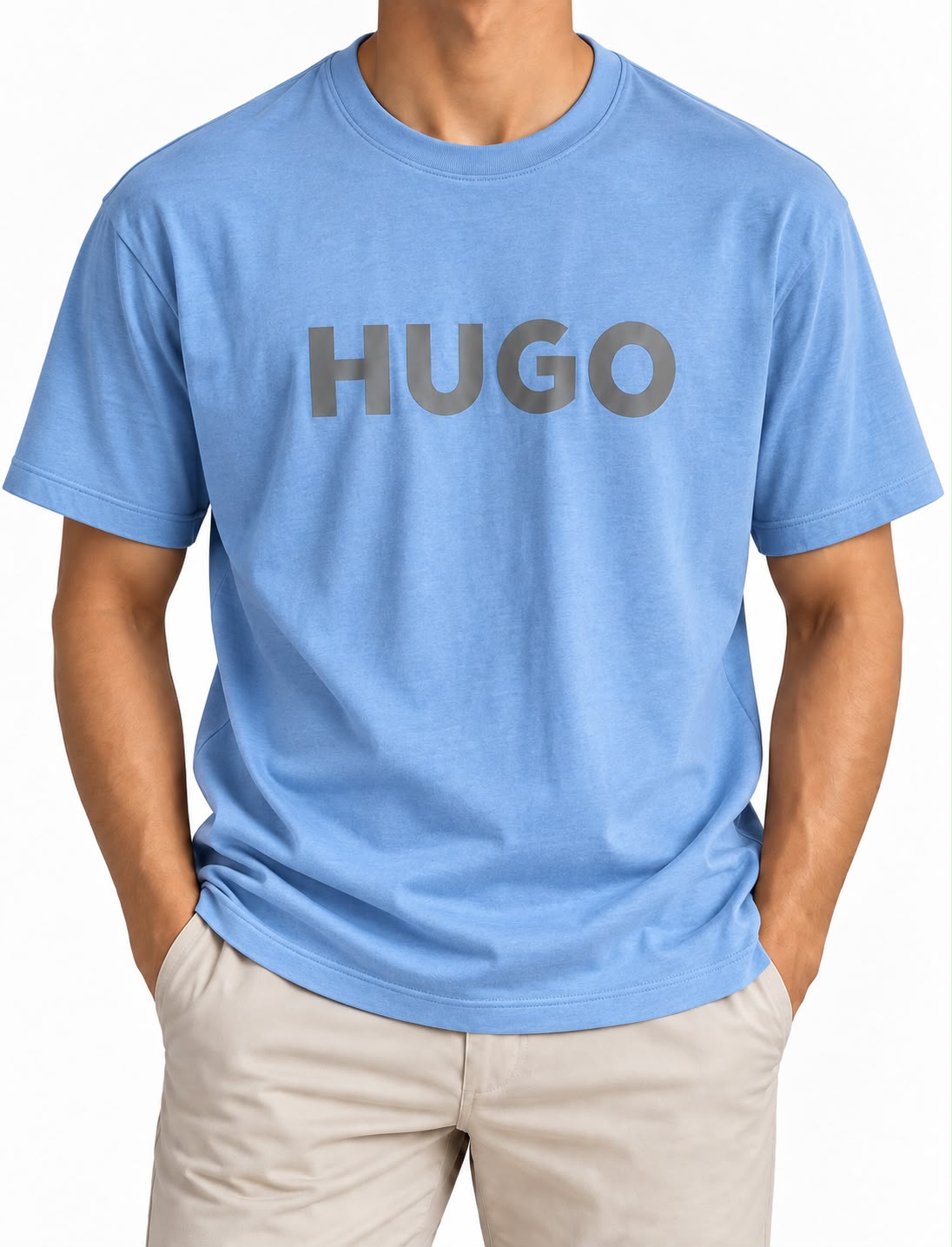 HUGO Light Blue Logo T-Shirt
