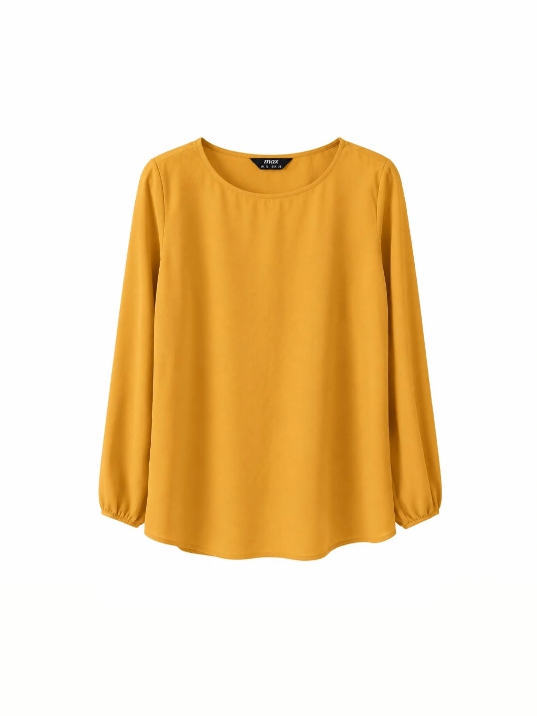 Max Mustard Yellow Long Sleeve Blouse – UK 12 / EU 38