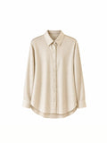 DOT Fashion Cream Jacquard Button-Up Shirt – Size 42
