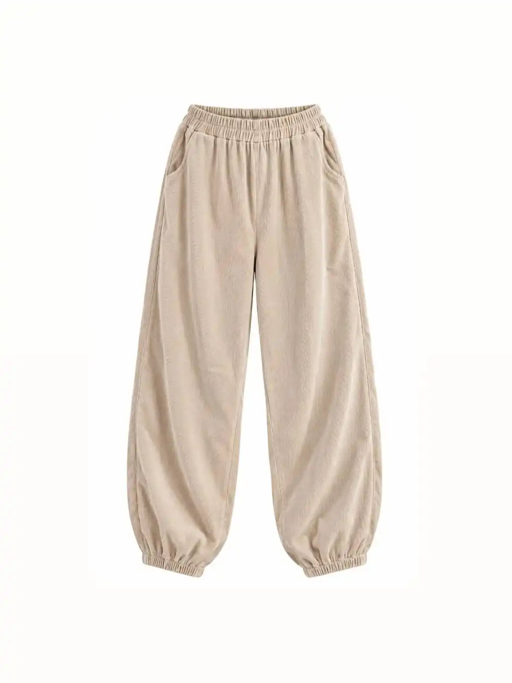 SHEIN Beige Corduroy Jogger Pants – Size L