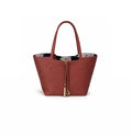 Elegant Burgundy Tote Bag – Minimal Chic Everyday Shoulder Bag